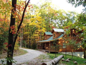 Rustic Cabin Rental in the Forest near Charleston, West Virginia - Hico, West Virginia - glamping.directory