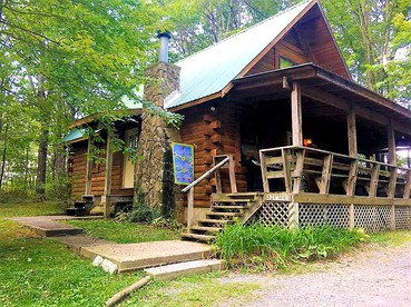 Rustic Cabin Rental in the Forest near Charleston, West Virginia - Hico, West Virginia - glamping.directory