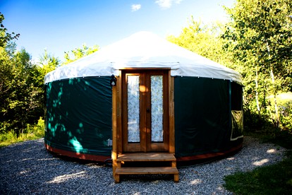 Tranquil Beach Getaways in Stockton Springs, in Yurt Rentals Nestled Along the Maine Coast - glamping.directory