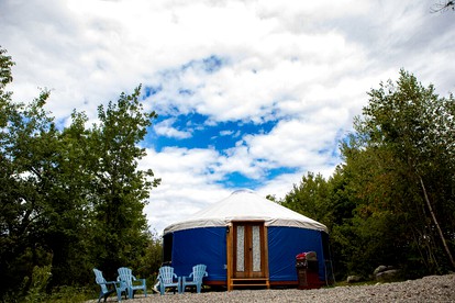 Tranquil Beach Getaways in Stockton Springs, in Yurt Rentals Nestled Along the Maine Coast - Stockton Springs, Maine - glamping.directory