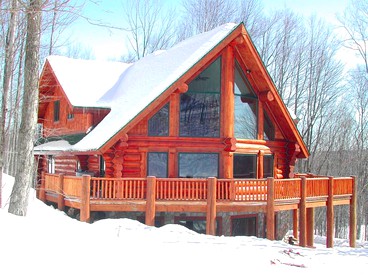 Gorgeous Log Cabin for Group Getaways to Shanty Creek Resort, Michigan - Bellaire, Michigan - glamping.directory