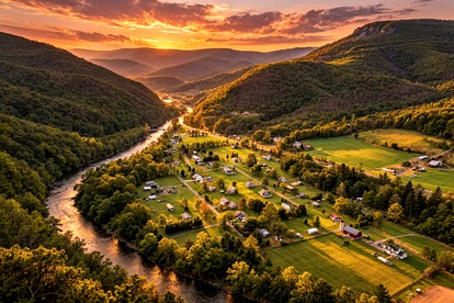 Charming Cabin Getaway with Loft Hangout & Outdoor Oasis in Cabins, West Virginia - Cabins, West Virginia - glamping.directory