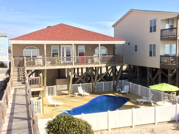 Elevated Oceanfront Cabin for a Relaxing Getaway in Holden Beach, North Carolina - glamping.directory