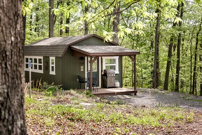 Modern Tiny Cabin with Game Room & Fire Pit in West Virginia - glamping.directory