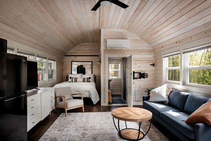 Modern Tiny Cabin with Game Room & Fire Pit in West Virginia - Great Cacapon, West Virginia - glamping.directory