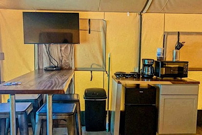 Texas Safari Tent Adventures Await in this Lovely San Marcos River Rental - Kingsbury, Texas - glamping.directory