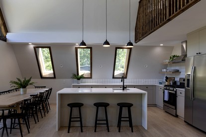 Pet-Friendly A-Frame Newly Renovated with Large Patio in New York - Catskill, New York - glamping.directory