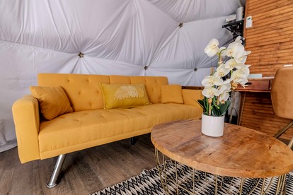 Fully-Equipped Luxury Dome Rental for 4 in Burnet, Texas - Burnet, Texas - glamping.directory