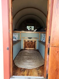 Rustic Sheep Wagon Glamping Retreat with Cowboy Ranch Views near Grand Tetons in Tetonia, Idaho - Tetonia, Idaho - glamping.directory