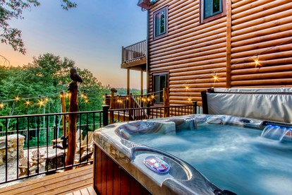 Mountain Glamping Cabin with Pool and Arcade in Pigeon Forge, Tennessee - Pigeon Forge, Tennessee - glamping.directory