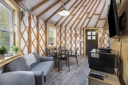 Secluded Modern Tiny House with Wood-Fired Hot Tub Near Trails in Sears, Michigan - Sears, Michigan - glamping.directory