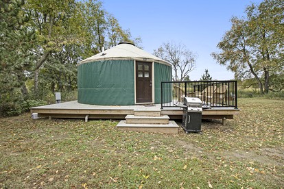Secluded Modern Tiny House with Wood-Fired Hot Tub Near Trails in Sears, Michigan - Sears, Michigan - glamping.directory