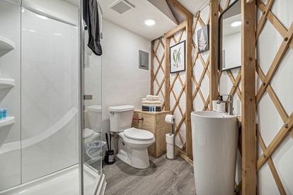 Secluded Modern Tiny House with Wood-Fired Hot Tub Near Trails in Sears, Michigan - Sears, Michigan - glamping.directory