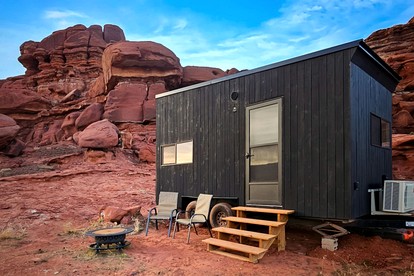 Modern Tiny House on a Secluded Private Ranch for an Amazing Escape in Nature with Incredible Views in Moab, Utah - glamping.directory