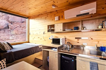 Modern Tiny House on a Secluded Private Ranch for an Amazing Escape in Nature with Incredible Views in Moab, Utah - Moab, Utah - glamping.directory