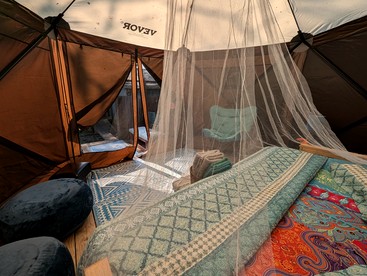 Boho Waterside Glamping Tent for a Florida Getaway - Seville, Florida - glamping.directory