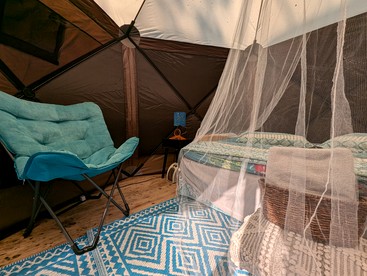 Boho Waterside Glamping Tent for a Florida Getaway - Seville, Florida - glamping.directory