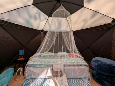 Boho Waterside Glamping Tent for a Florida Getaway - Seville, Florida - glamping.directory
