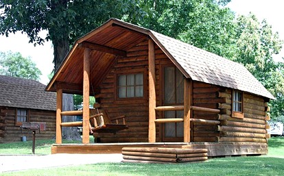Deluxe Log Cabins Offer Family Fun near Six Flags, St. Louis - glamping.directory