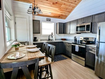 Scenic Lakeside Cabin with Fire Pit & Porch near Flanders Pond and Acadia Views in Sullivan, Maine - Sullivan, Maine - glamping.directory