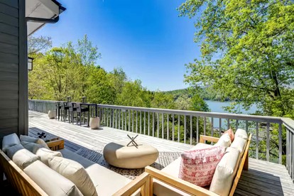 Lakeview Retreat with Expansive Deck & Cozy Fireplaces in Lake Lure, North Carolina - Lake Lure, North Carolina - glamping.directory