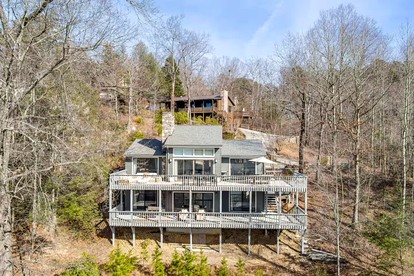 Lakeview Retreat with Expansive Deck & Cozy Fireplaces in Lake Lure, North Carolina - glamping.directory