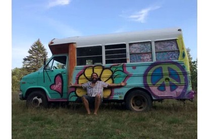 Vintage Short Bus Vacation Rental Nestled in the Forest near North Conway, New Hampshire - glamping.directory