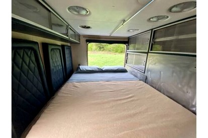 Vintage Short Bus Vacation Rental Nestled in the Forest near North Conway, New Hampshire - Chatham, New Hampshire - glamping.directory