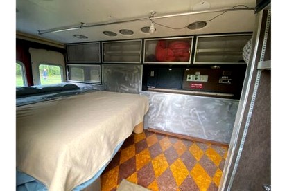 Vintage Short Bus Vacation Rental Nestled in the Forest near North Conway, New Hampshire - Chatham, New Hampshire - glamping.directory