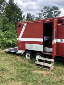 Vintage Short Bus Vacation Rental Nestled in the Forest near North Conway, New Hampshire - Chatham, New Hampshire - glamping.directory