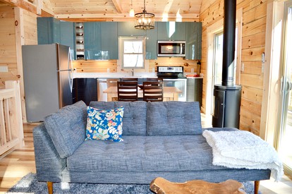 Luxury Log Cabin with Mountain and Forest Views near Asheville, North Carolina - Fletcher, North Carolina - glamping.directory
