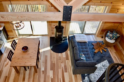 Luxury Log Cabin with Mountain and Forest Views near Asheville, North Carolina - Fletcher, North Carolina - glamping.directory