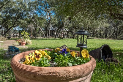 Lovely Cottage Retreat in Texas Hill Country with Cypress Creek Views near Hamilton Pool - Round Mountain, Texas - glamping.directory