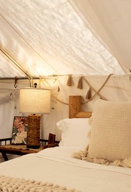 Luxury Safari Tent with Outdoor Clawfoot Tub and Firepit, Near Honey Grove, Texas - Honey Grove, Texas - glamping.directory