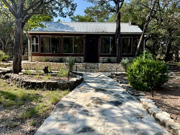 Riverfront Ranch Cottage for a Getaway to the Blanco River in Wimberley, Texas - glamping.directory