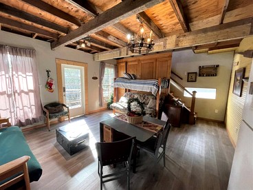 Two-Story Cabin Rental for Large Groups along Hamilton Creek in Marble Falls, Texas - Marble Falls, Texas - glamping.directory
