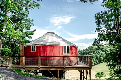 Gorgeous Yurt on a Beautiful Farm with Incredible Views for a Unique Glamping Getaway near North Tazewell, Virginia - glamping.directory