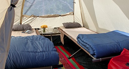 Luxury Two-Day Tent Camping Package on Rafting Resort in Ashland, Oregon - Ashland, Oregon - glamping.directory