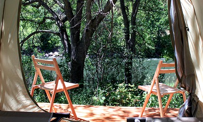 Luxury Two-Day Tent Camping Package on Rafting Resort in Ashland, Oregon - Ashland, Oregon - glamping.directory