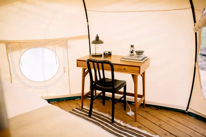 Beautifully Furnished Bell Tent Rental for a Vacation in Elgin, Texas - Elgin, Texas - glamping.directory