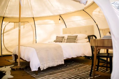 Beautifully Furnished Bell Tent Rental for a Vacation in Elgin, Texas - Elgin, Texas - glamping.directory