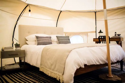 Beautifully Furnished Bell Tent Rental for a Vacation in Elgin, Texas - Elgin, Texas - glamping.directory