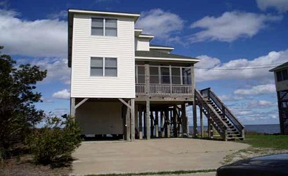 Bayfront Vacation Rental near Buxton Woods Coastal Reserve in Frisco, North Carolina - glamping.directory