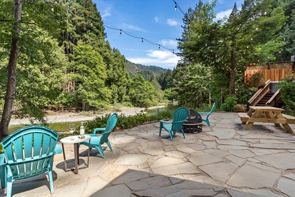 Pet - Friendly Waterfront Glamping Cabin on Austin Creek in Cazadero - Cazadero, California - glamping.directory