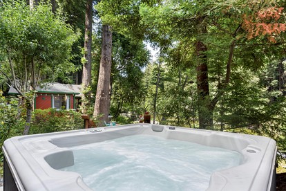 Pet - Friendly Waterfront Glamping Cabin on Austin Creek in Cazadero - Cazadero, California - glamping.directory