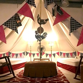 Romantic Bell Tent for a Couples' Getaway near Schulenburg, Texas - Round Top, Texas - glamping.directory