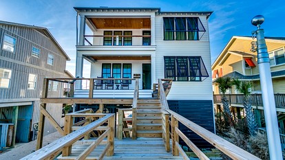 Modern Oceanfront Beach House in Pawleys Island, South Carolina - glamping.directory