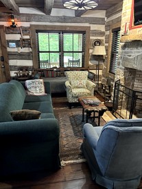 Redesign Wooden Cabin with Jacuzzi and Front Porch in North Carolina - Rutherfordton, North Carolina - glamping.directory