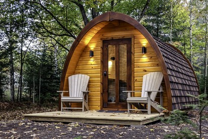 Stunning Two Oaks Pod Surrounded by Trees for an Amazing Couples Retreat near Washburn, Wisconsin - glamping.directory