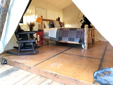 Pet-Friendly Safari Tent Glamping in Swan Valley, Idaho near Jackson Hole - Irwin, Idaho - glamping.directory